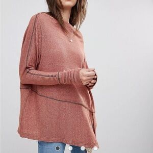 Free People London Town Thermal Long
Sleeved Top Copper Sz L
